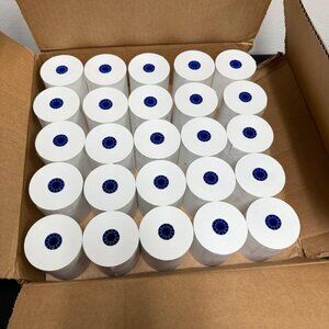 3 1/8" x 230' THERMAL POS RECEIPT PRINTER ROLL PAPER BPA FREE 25 Rolls White